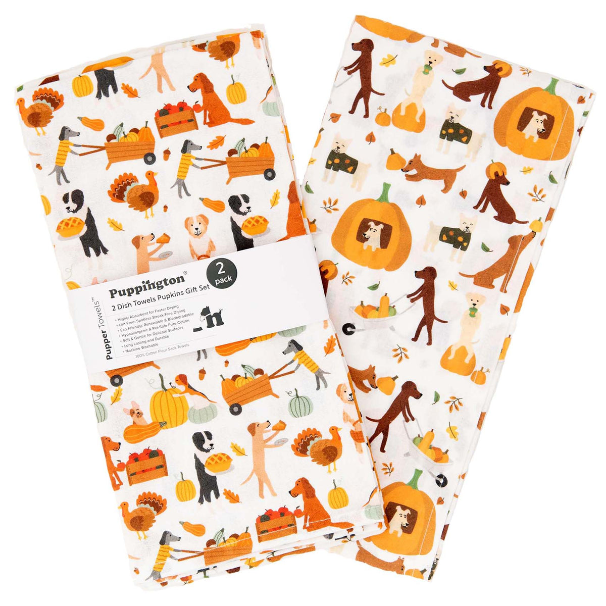 Puppington Kitchen Towels - Harvest Hounds