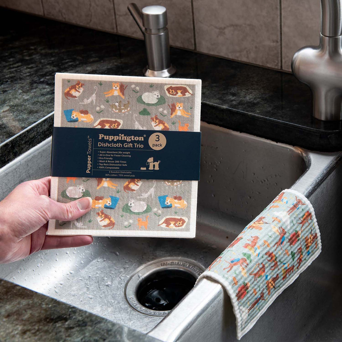 Puppington Pupper Towel 3-Pack - Sporty Breeds