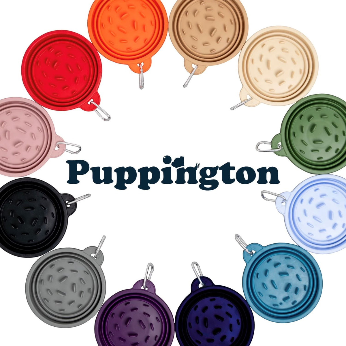Puppington Slow-Feeding Travel Dog Bowl