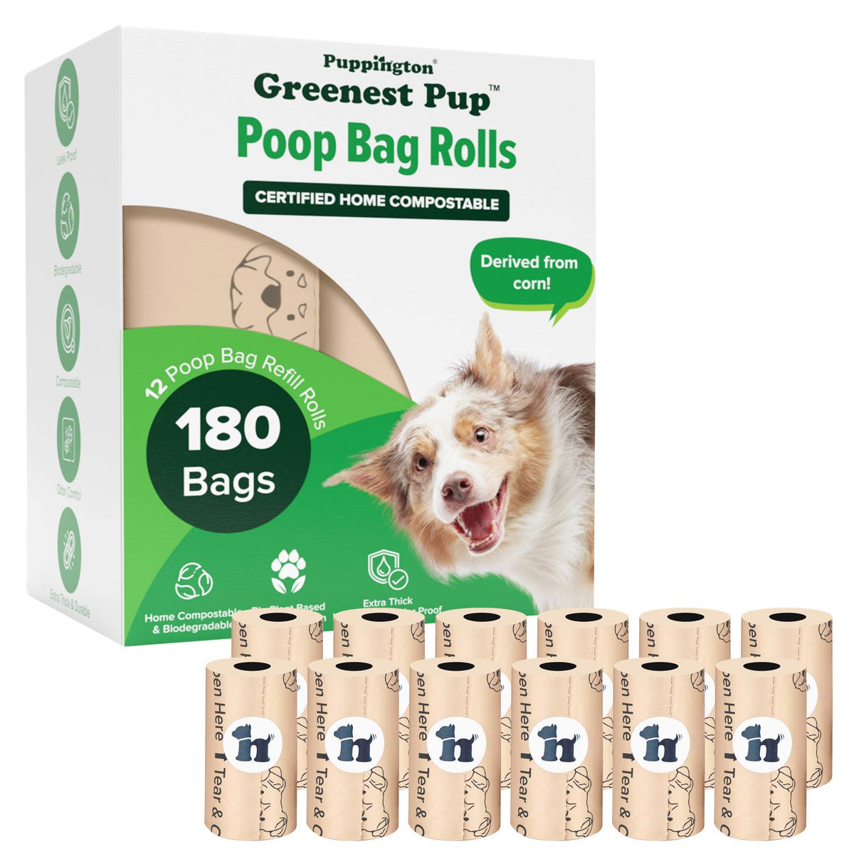Greenest Pup™ Compostable Dog Poop Bags