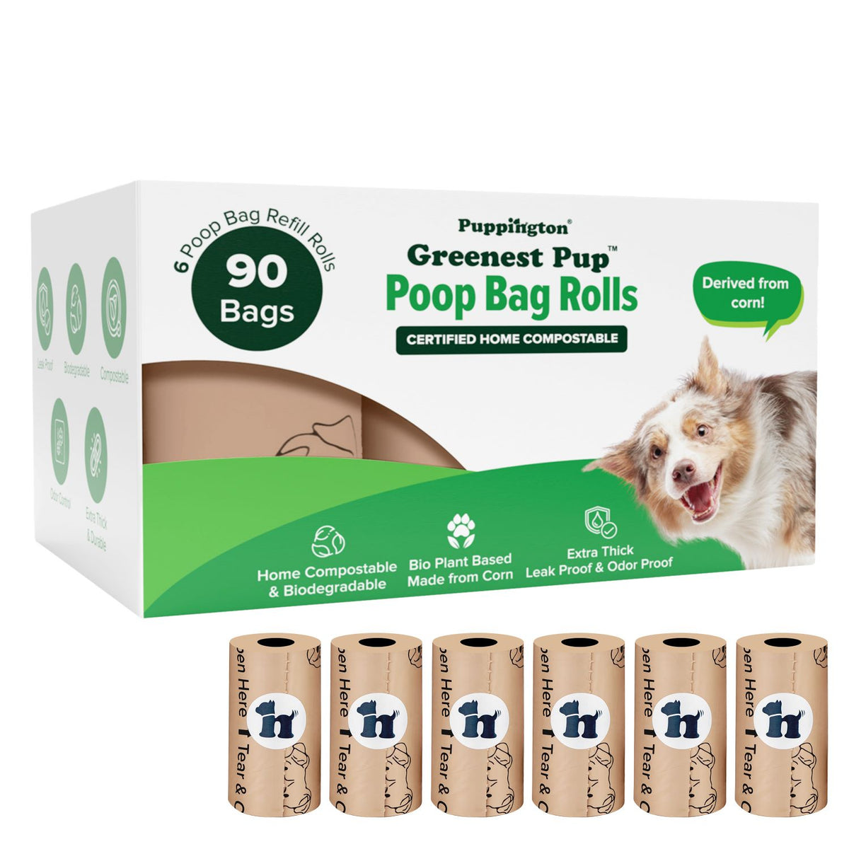 Greenest Pup™ Compostable Dog Poop Bags