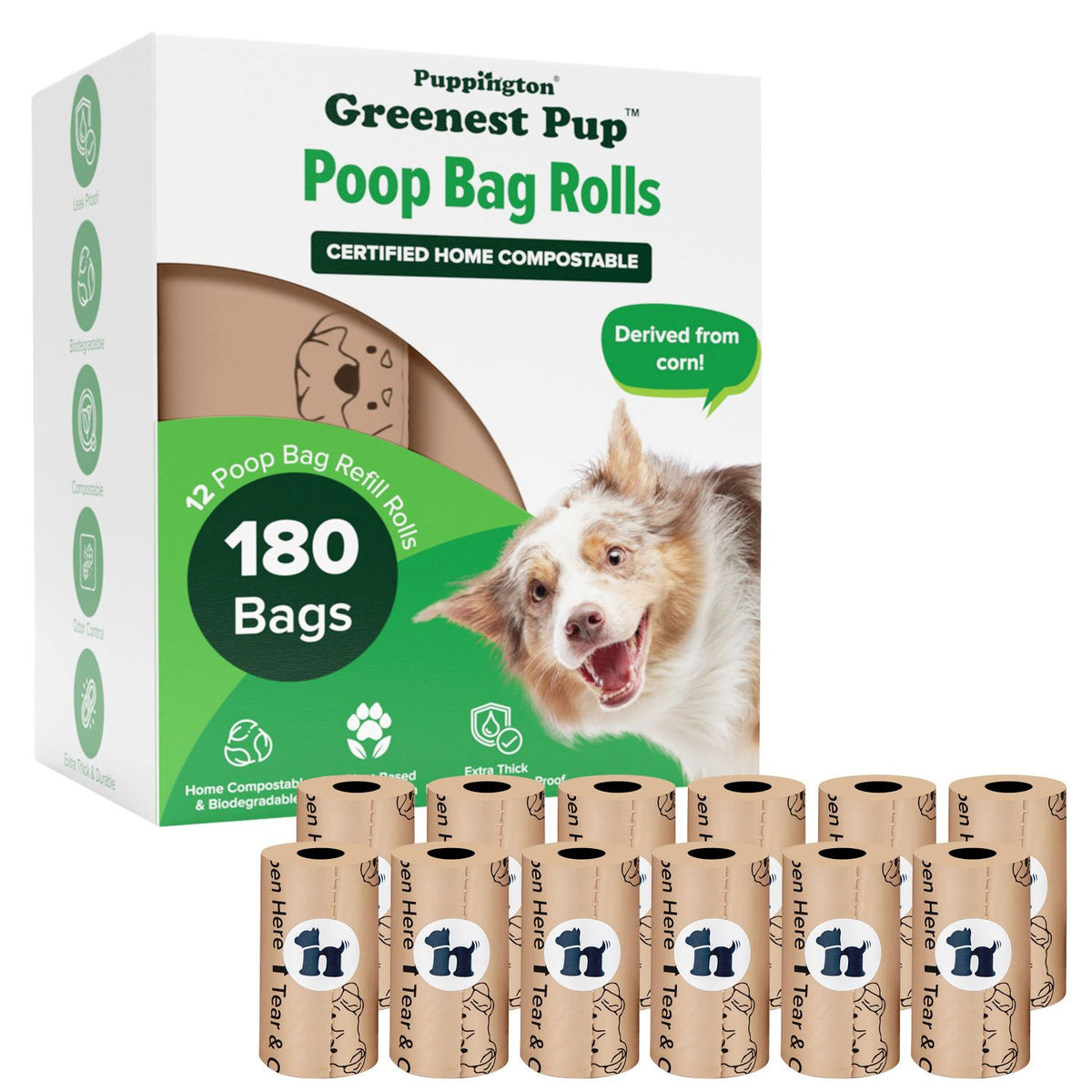 Greenest Pup™ Compostable Dog Poop Bags