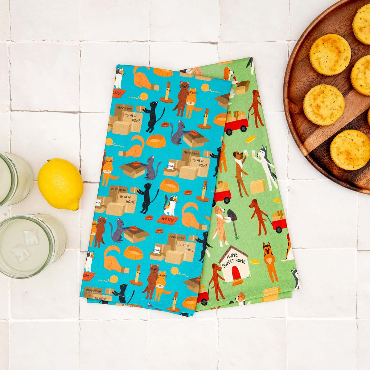 Puppington Kitchen Towels - Home Sweet Home