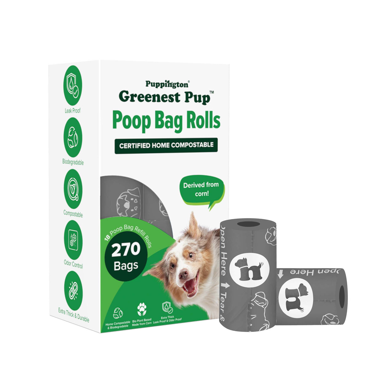Compostable Poop Bags - Eco-Friendly Gift for Dog Walkers, Trainers and Pet Parents