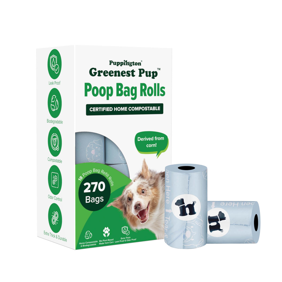Compostable Poop Bags - Eco-Friendly Gift for Dog Walkers, Trainers and Pet Parents