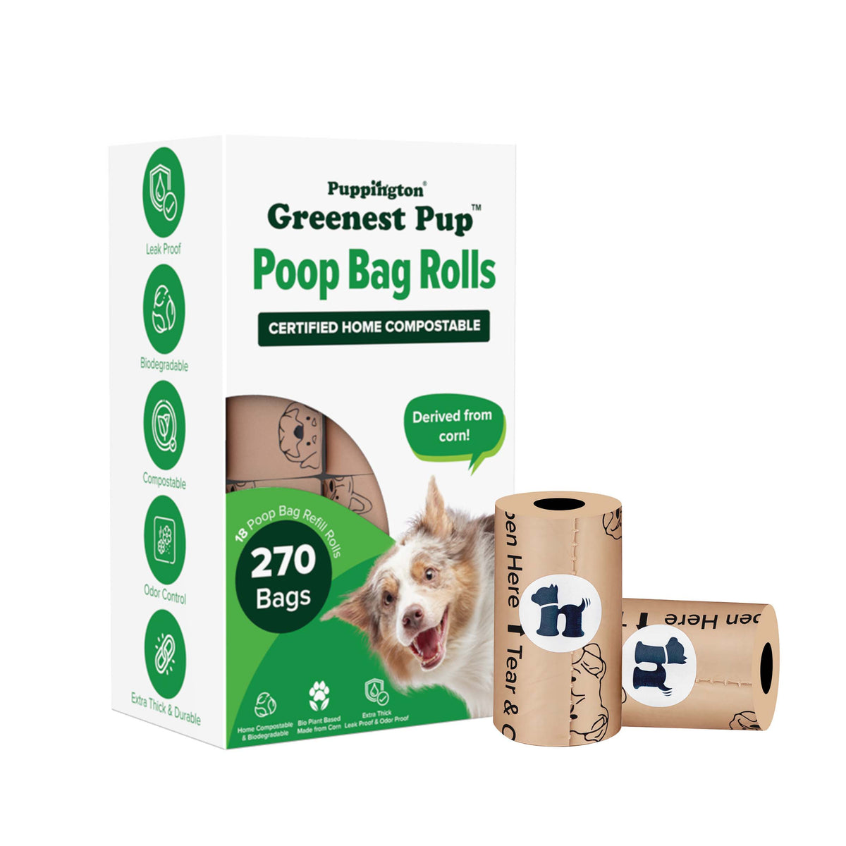 Compostable Poop Bags - Eco-Friendly Gift for Dog Walkers, Trainers and Pet Parents