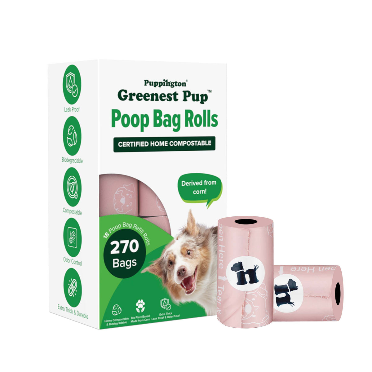 Compostable Poop Bags - Eco-Friendly Gift for Dog Walkers, Trainers and Pet Parents