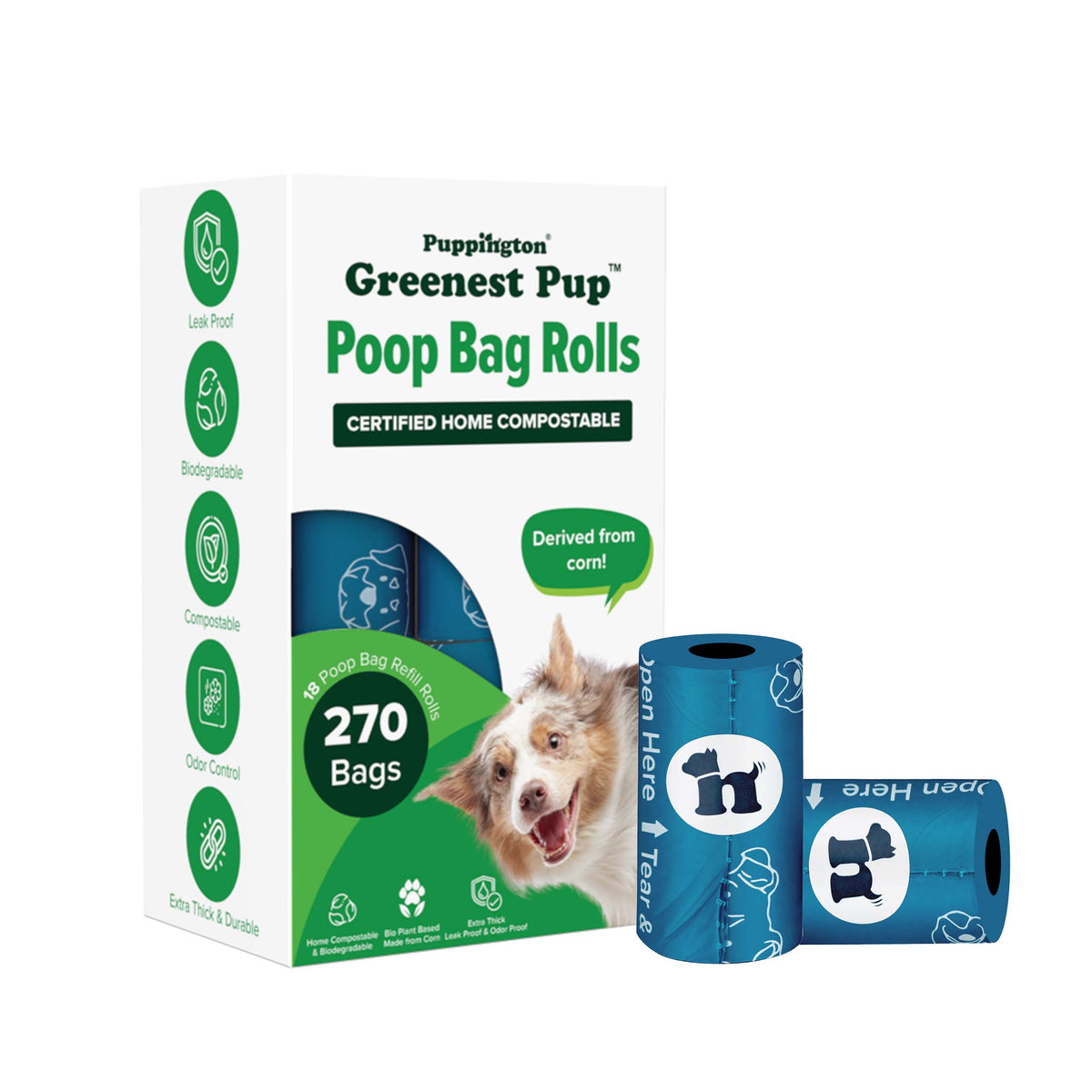 Compostable Poop Bags - Eco-Friendly Gift for Dog Walkers, Trainers and Pet Parents