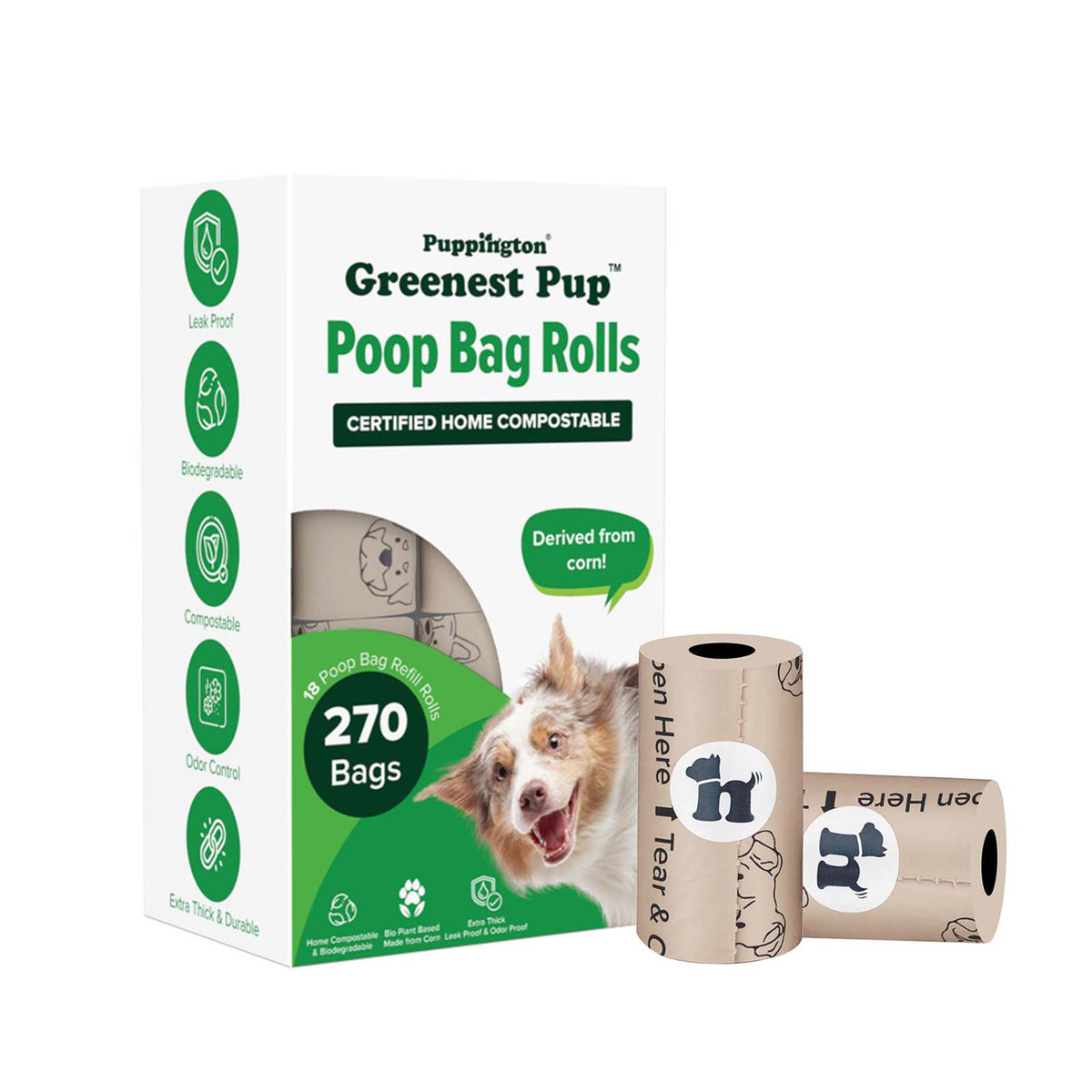 Compostable Poop Bags - Eco-Friendly Gift for Dog Walkers, Trainers and Pet Parents