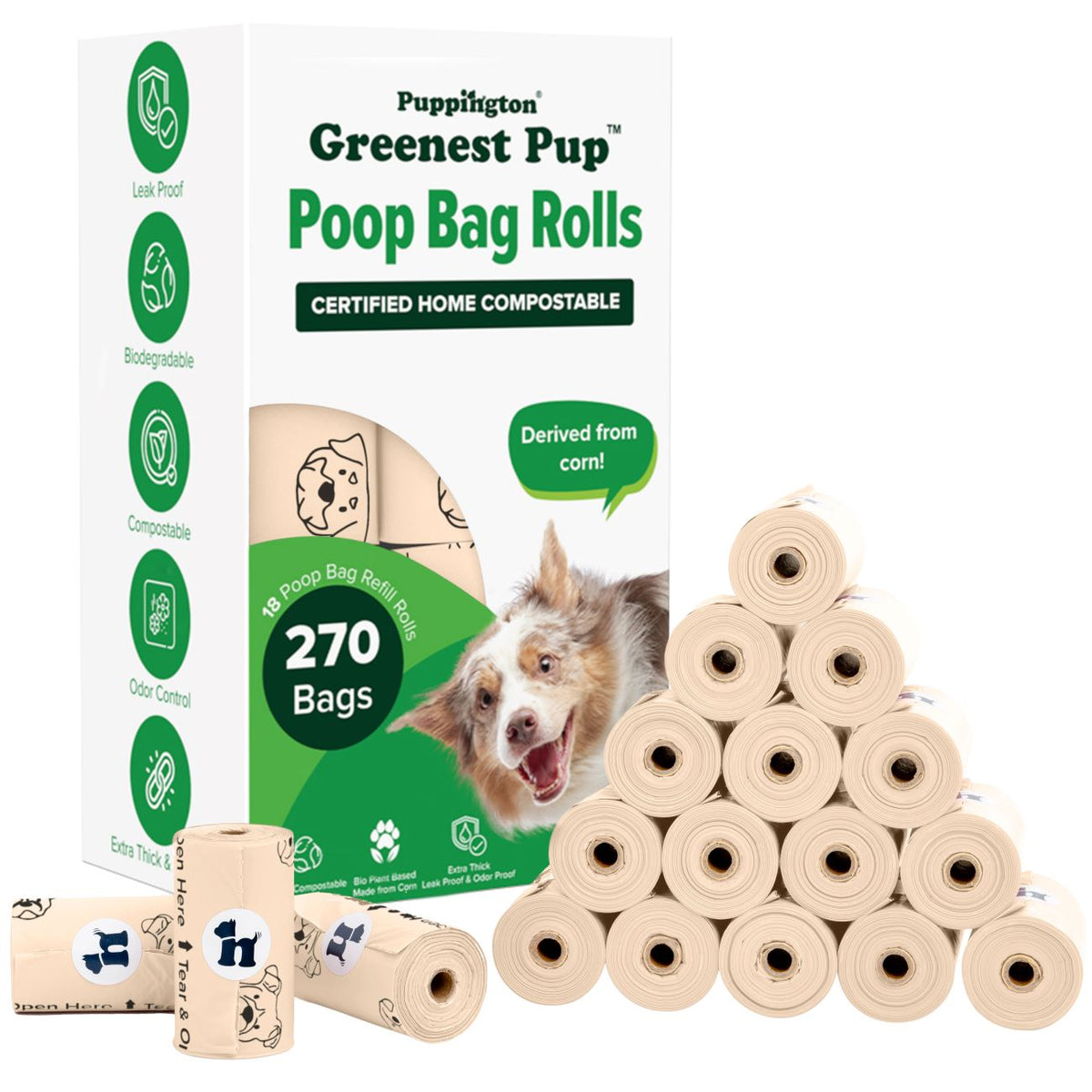 Greenest Pup™ Compostable Dog Poop Bags