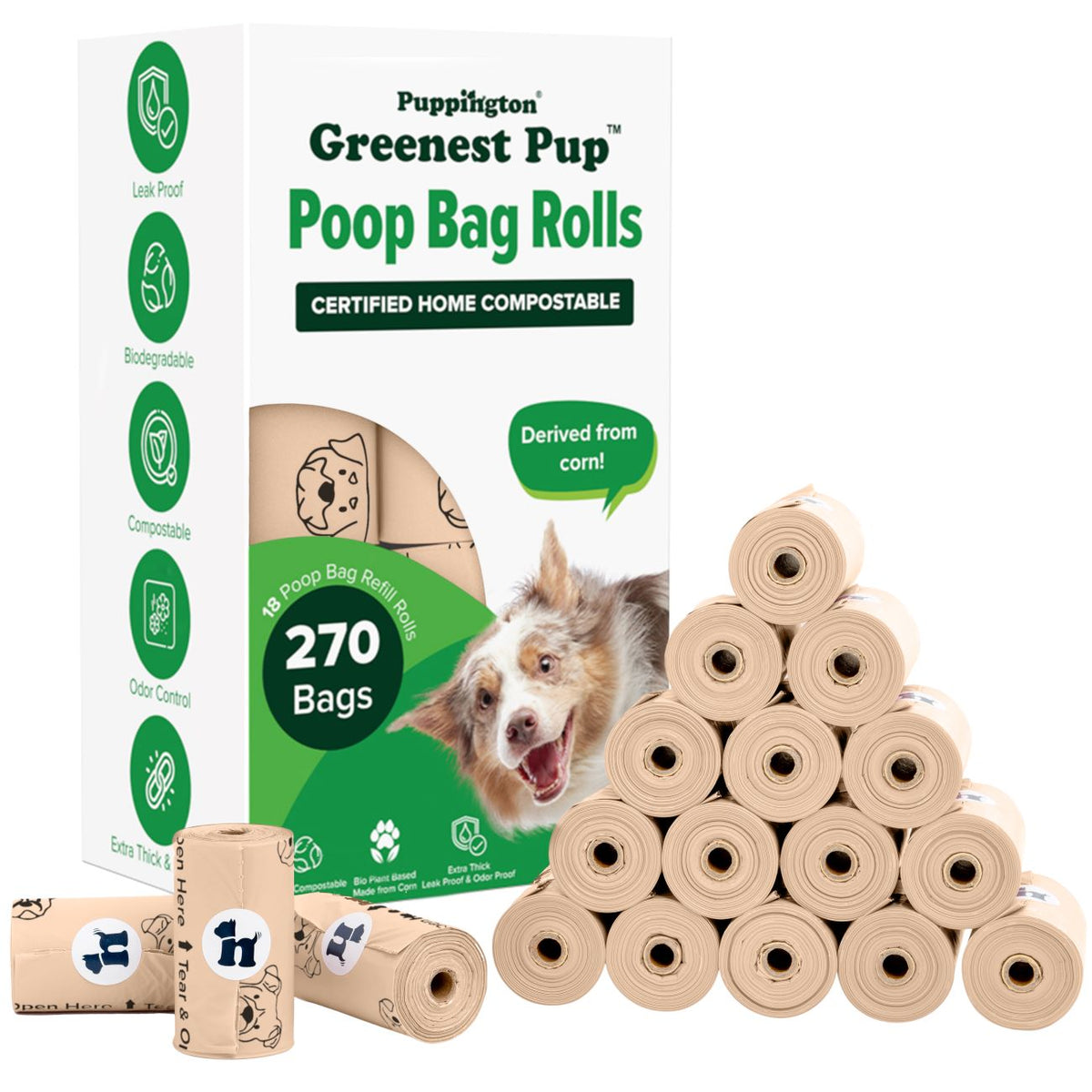 Greenest Pup™ Compostable Dog Poop Bags