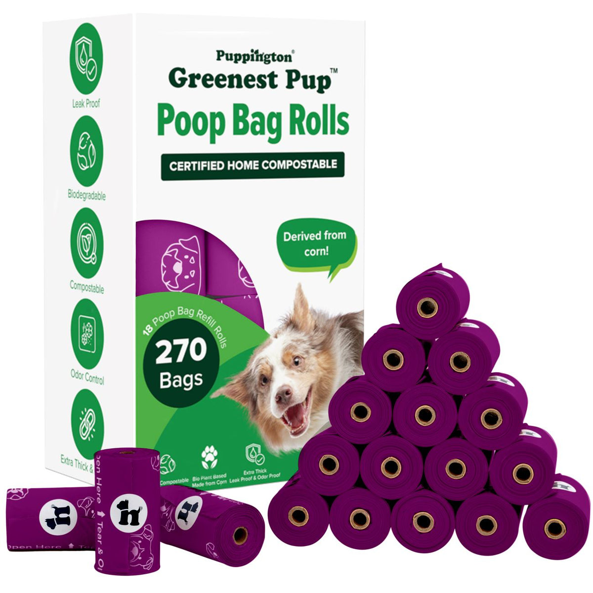Greenest Pup™ Compostable Dog Poop Bags