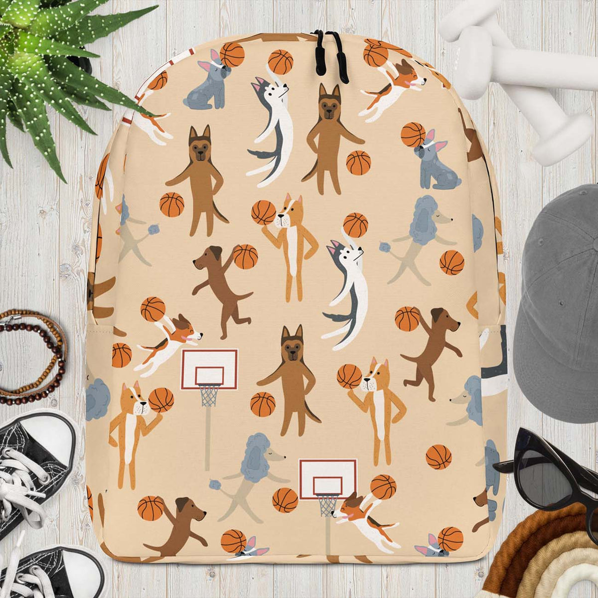 Pawsitive Pals Basketball Backpack (minimalist style)