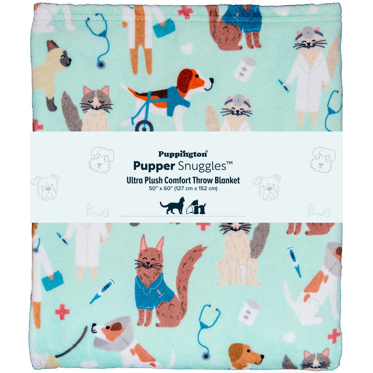 Pupper Snuggles Ultra Plush Comfort Throw Blanket